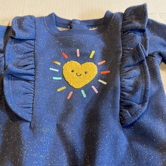 NWT Cat & Jack onesie with 3 sets of socks 1 hat and diaper yarn coverup 5 total - Picture 3 of 8